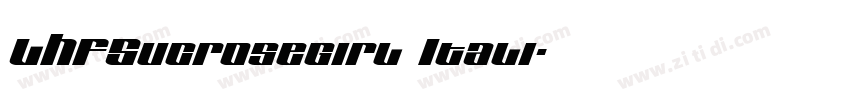 LHFSucrosegirl Itali字体转换